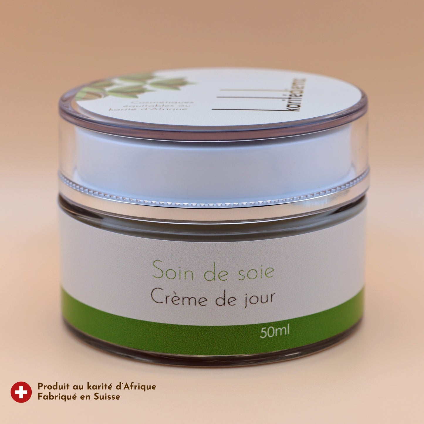 Pot de crème de jour Karitédiema Soin de soie 50ml, nourrissante et tonifiante